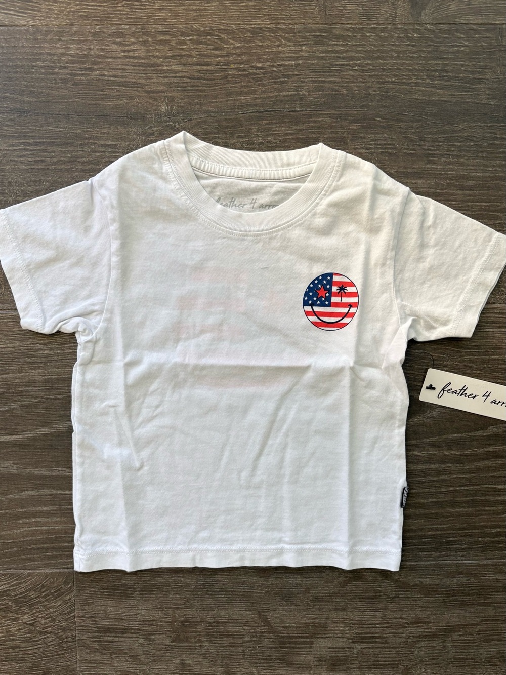 Feather 4 Arrow Surfin Patriotic USA Vintage Tee - Size 2/3 NEW!